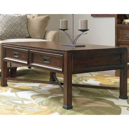 Two-Drawer Rectangular Cocktail Table